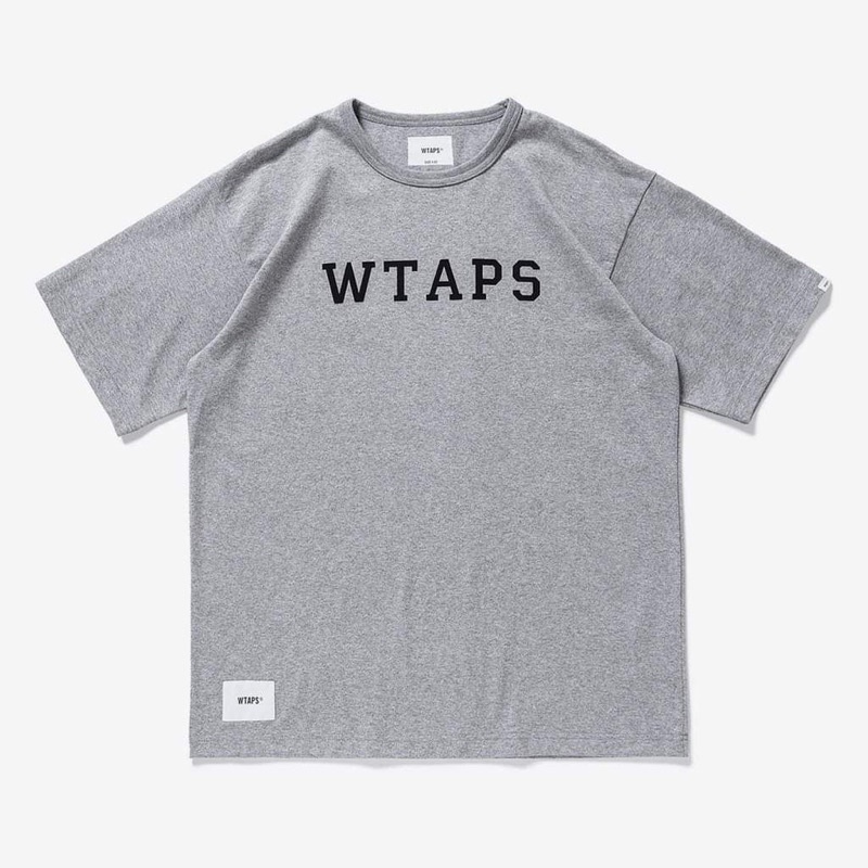 WTAPS 21SS COLLEGE / SS / COTTON 灰色 短袖 全新現貨 L號