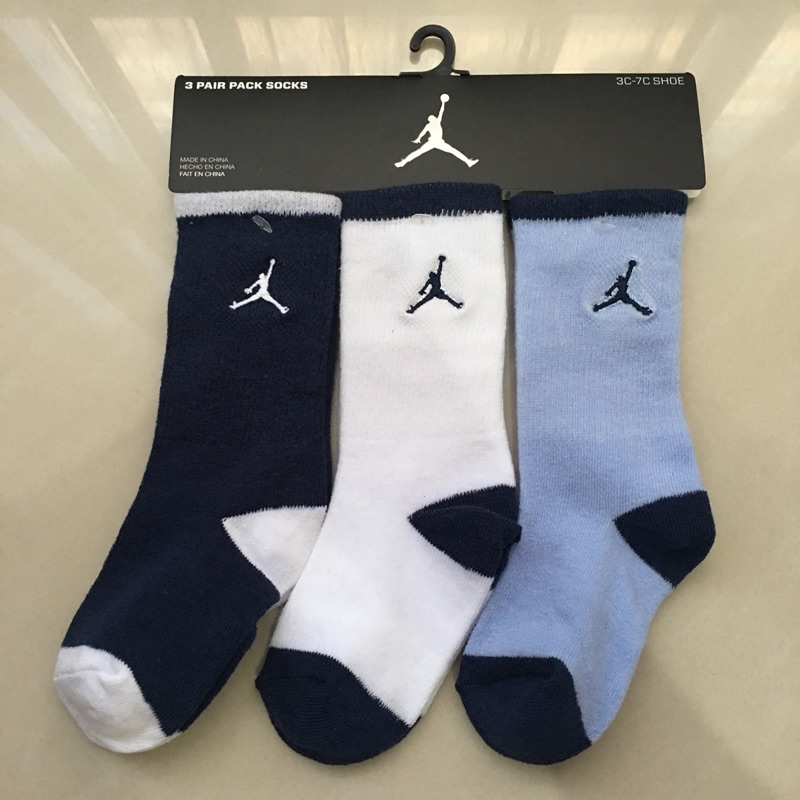 美國購回 全新Jordan 3C-7C 3雙襪