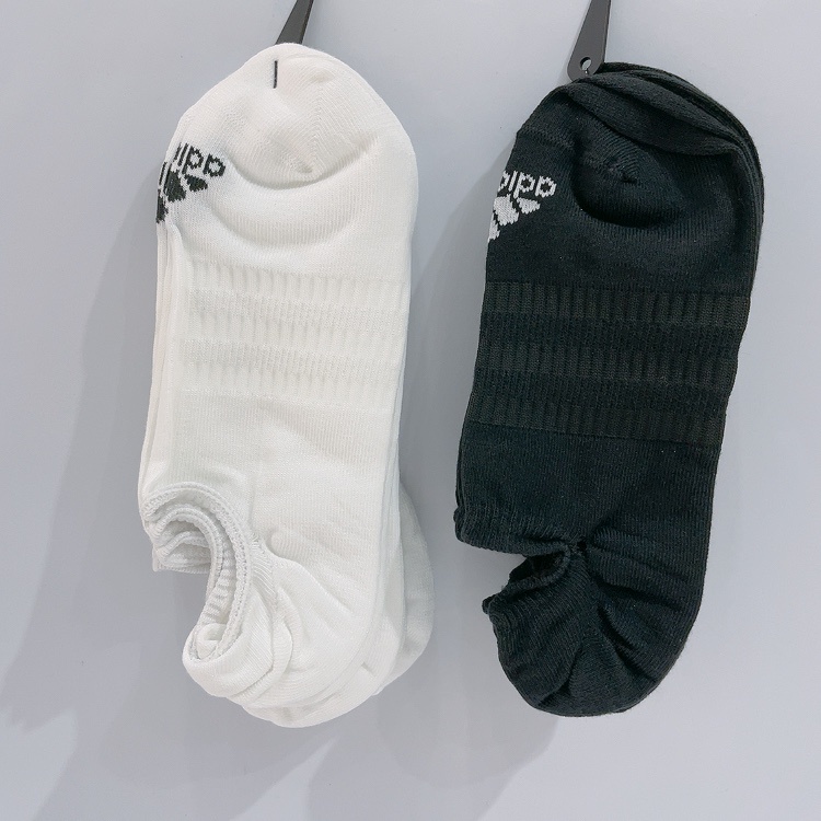 adidas CUSH ANK 3PP 男女款 三雙入 薄底 踝襪 隱形襪 襪子 白DZ9415 黑DZ9416