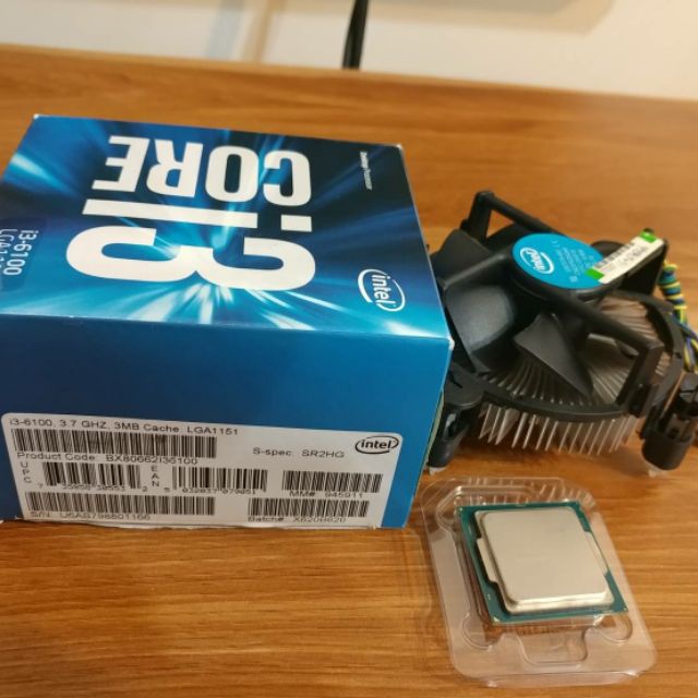 [自售] intel i3-6100 1151腳位/3.7Ghz/快取3M 附風扇