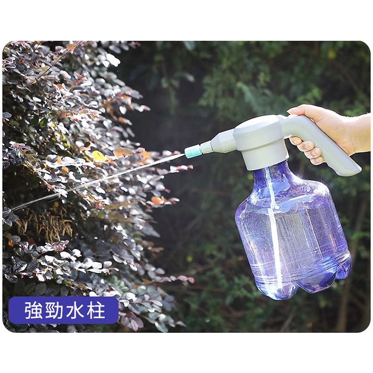 園藝灑水壺 電動噴霧器 (3L/USB充電) 噴霧機 澆水壺-藍色款3公升 可裝酒精/次氯酸水/消毒液 環境消毒殺菌