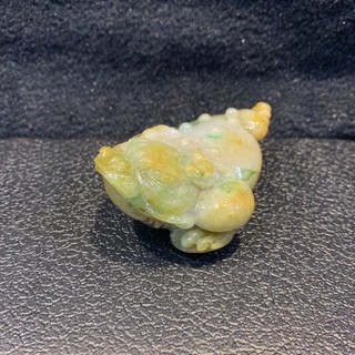 天然老三彩蟾蜍 辦公桌擺件/收藏/送禮 玉石