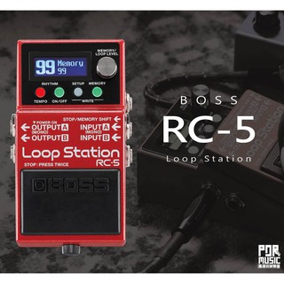 【搖滾玩家樂器】全新 免運 BOSS ｜ RC-5 Loop Station 數位 Loop 效果器