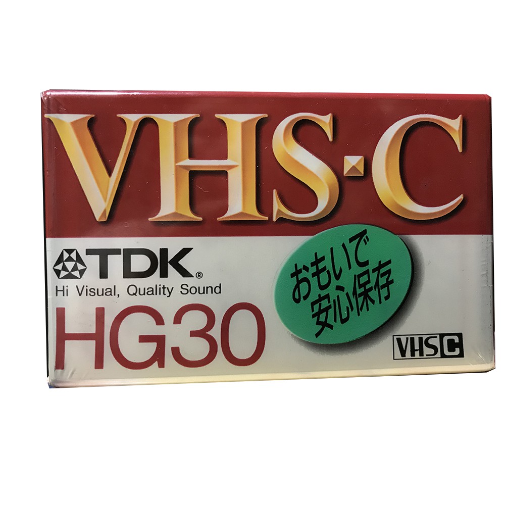 TDK  HG30  VHS-C  手提  錄影機  VHS 30分 迷你 錄影  空白帶