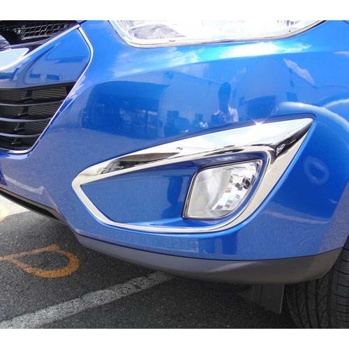 ※金螃蟹※ 現代 Hyundai ix35 2010-2015 鍍鉻前霧燈框 前鍍鉻霧燈框 前保桿燈框