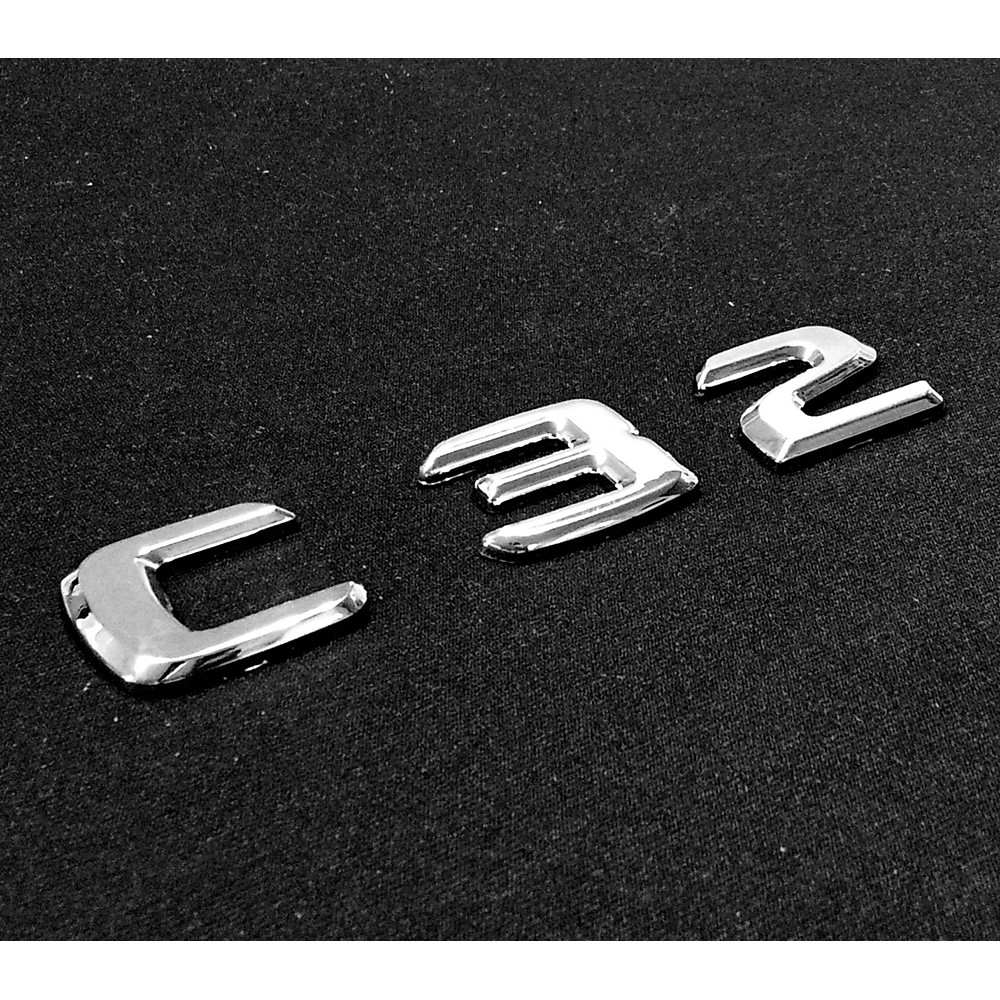 圓夢工廠 賓士 Benz W204 C204 S204 C32 後車箱板金鍍鉻字貼 改裝字標 同原廠款式