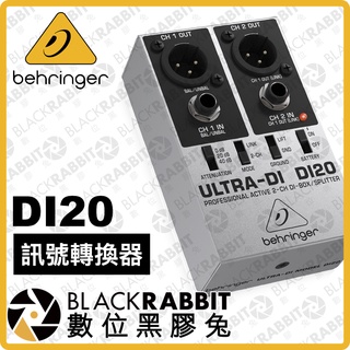 【 Behringer DI20 2通道 DI Box 分配器 訊號轉換器 】 兩軌 2軌 電吉他 貝斯 數位黑膠兔