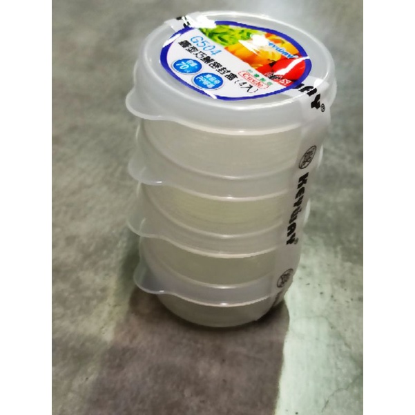 ** G504 圓型巧麗密封盒 1 組 4入/容量 70ml / 規格: 76 * 39 * 61cm