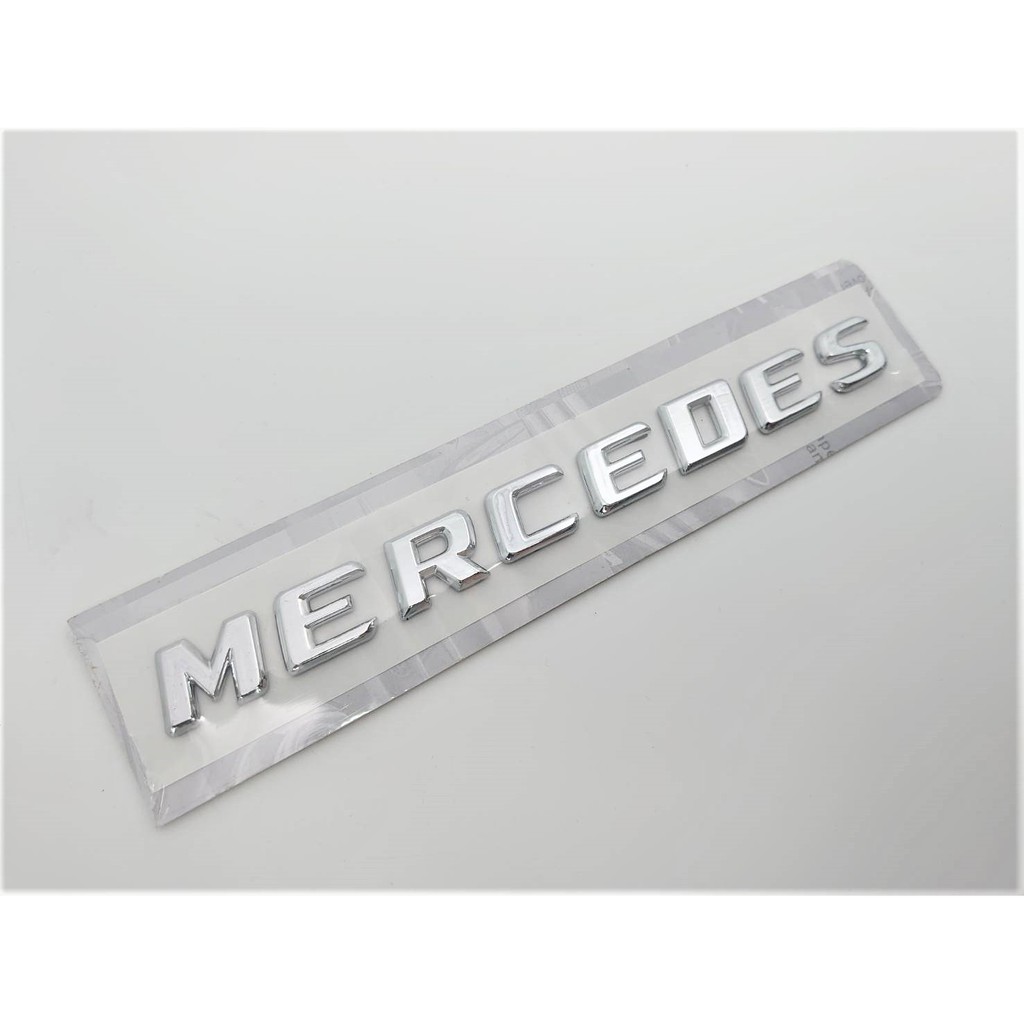 圓夢工廠 Benz 賓士 MERCEDES 尾門 後車箱 改裝 鍍鉻銀 消光黑 字貼 字標 LOGO 標誌 同原廠款式
