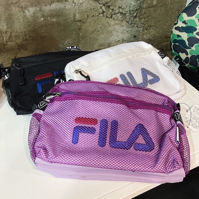 {XENO} 日本正品 FILA mesh shoulder bag 網狀 小包 側背包 包包 斜背包 現貨