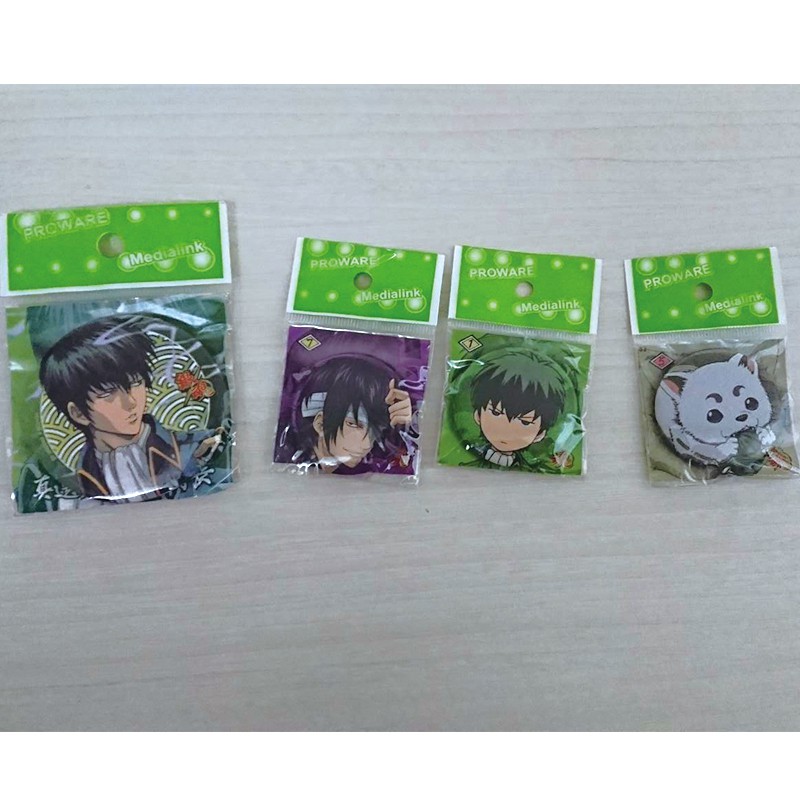現貨 銀魂周邊胸章土方高杉定春 蝦皮購物