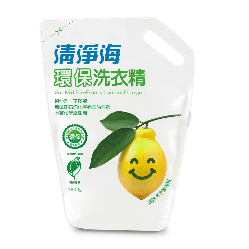 清淨海 環保洗衣精補充包1800ml*6包/箱裝 象鴿生活