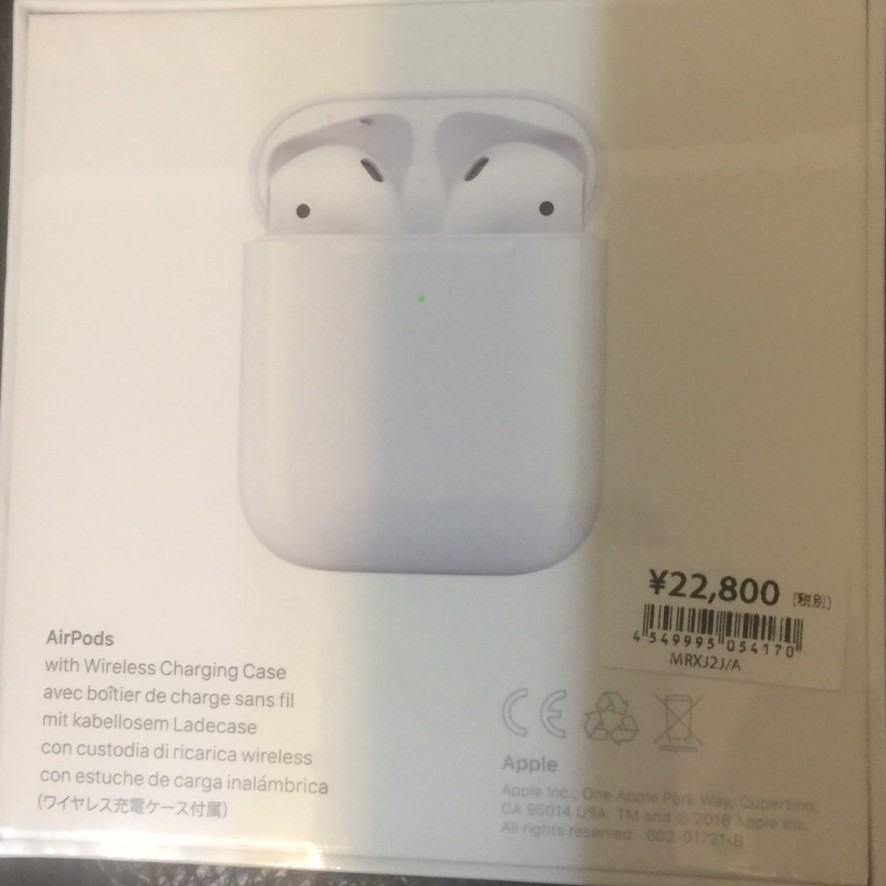 【日本帶回】APPLE 最新 airpods 2 無線充電版