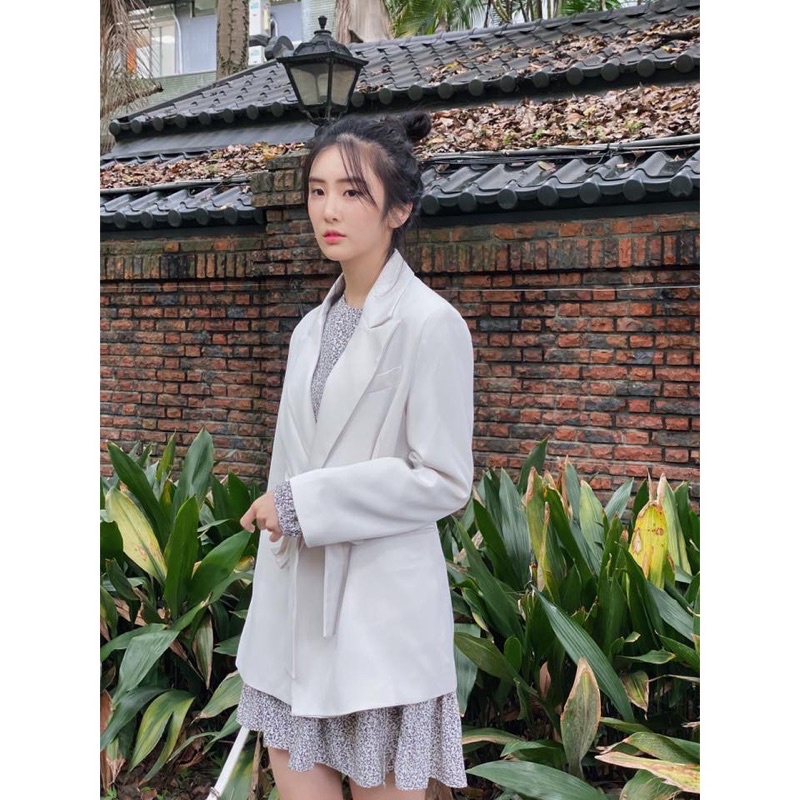 Fashion for YES A.Line 簡約綁帶西裝外套
