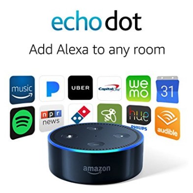 (美日艾傑) 美國亞馬遜 Amazon New Echo Dot 2代 黑 AI Alexa 智能 鬧鐘 音樂（現貨）