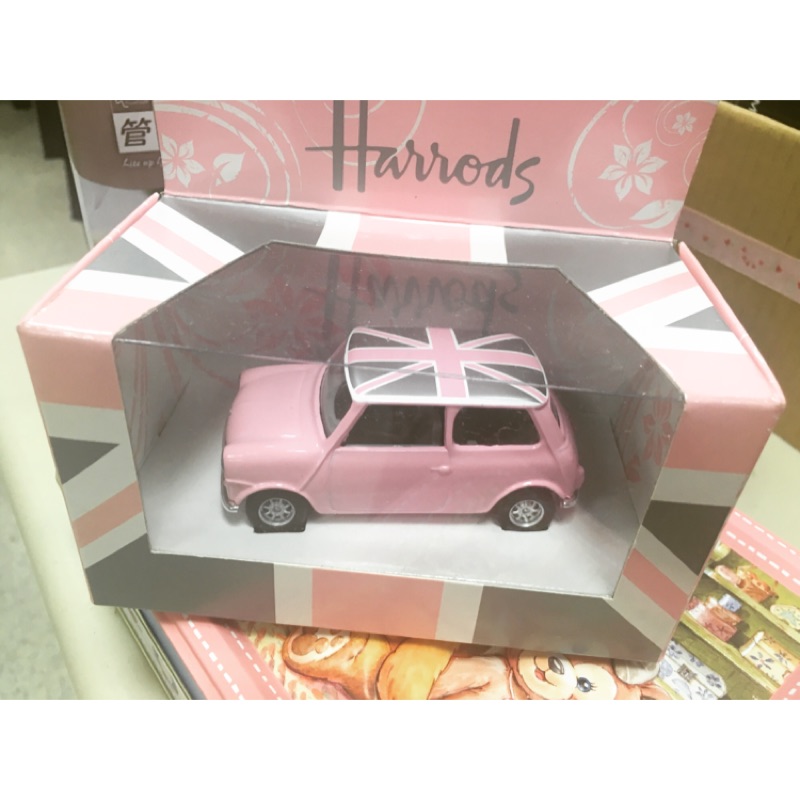 Harrods 粉色 Mini Cooper 模型車 玩具車