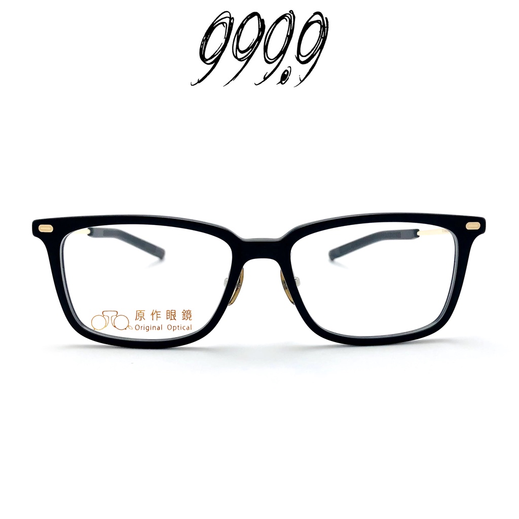 日本 999.9 Four Nines 眼鏡 M-85 9101 (消光黑/金) 日本手工 鏡框【原作眼鏡】