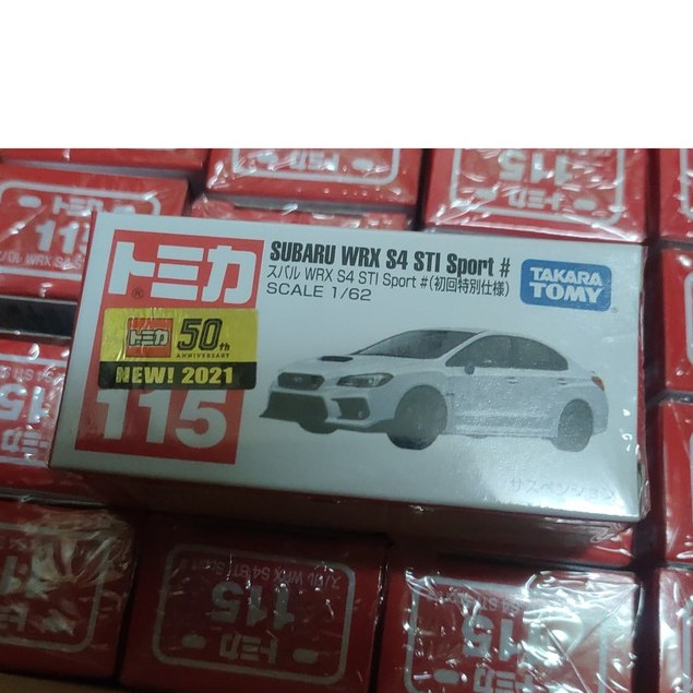 (現貨)Tomica 多美 50th NEW新車貼 115  Subaru Wrx S4 Sti Sport # 初回