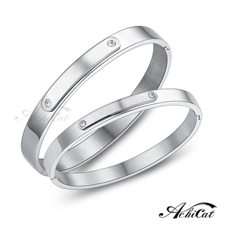 AchiCat．情侶手環．白鋼．永恆愛情．客製刻字．情人節禮物．B270