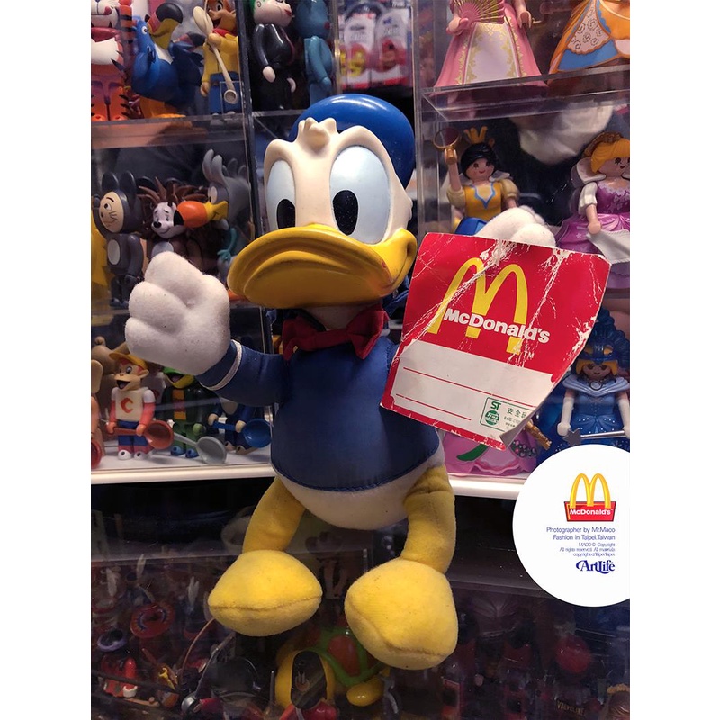 Artlife ㊁ Mcdonalds DISNEY Donald Duck DOLL 經典絕版 唐老鴨 膠頭老公仔