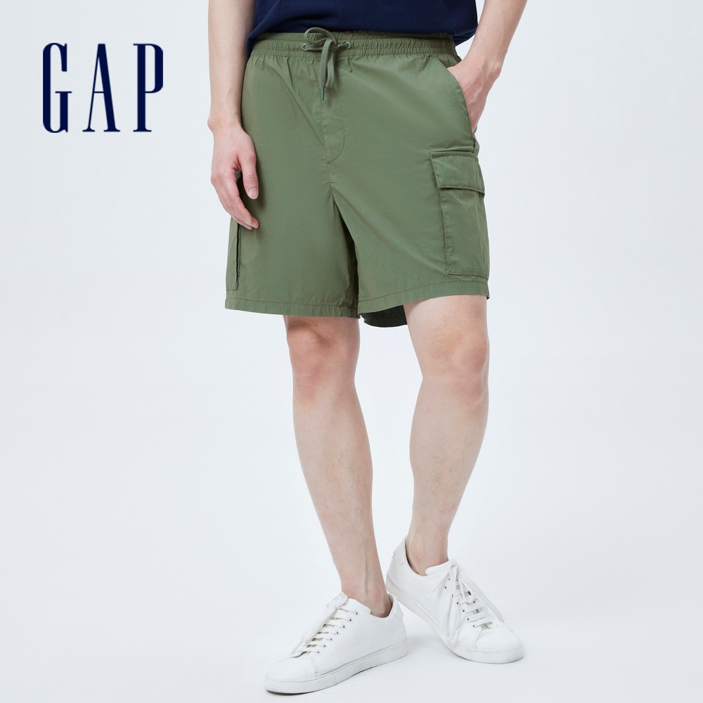 Gap 男裝 工裝短褲-綠色(695541)