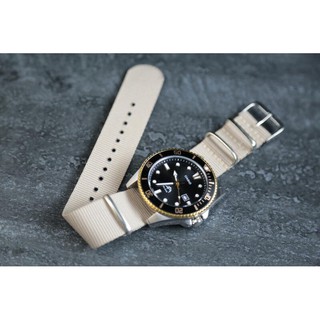 卡其色20mm Nylon Watch Strap 尼龍NATO zulu G10四環時尚軍用錶帶james bond