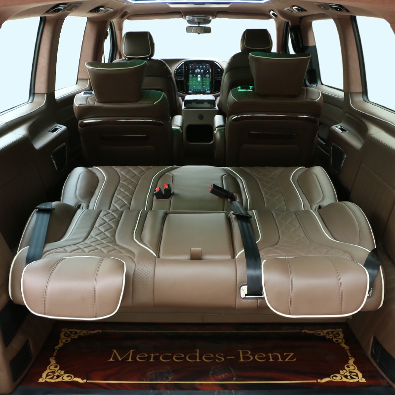 Benz賓士 VITO 斯賓特內飾改裝航空座椅商務房車gl8木地板V220D V250D V300D娛樂裝飾