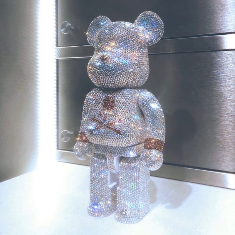 全新現貨未拆正品 BE@RBRICK BEARBRICK 400% 庫柏力克熊 mastermind 水晶 日製