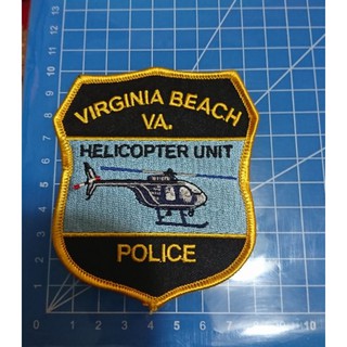刺繡電繡臂章-A962-軍警消-生存遊戲POLICE-VIRGINIA BEACH VA HELICOPTER UNIT