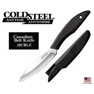 美國Cold Steel冷鋼直刀Canadian Belt刀冷凍淬火德國4116鋼附刀鞘,台灣製【CS20CBL】