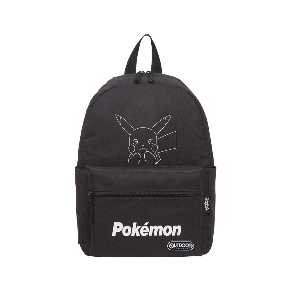 【OUTDOOR】Pokemon聯名款夜光皮卡丘後背包-中-黑色 ODGO21A02BK