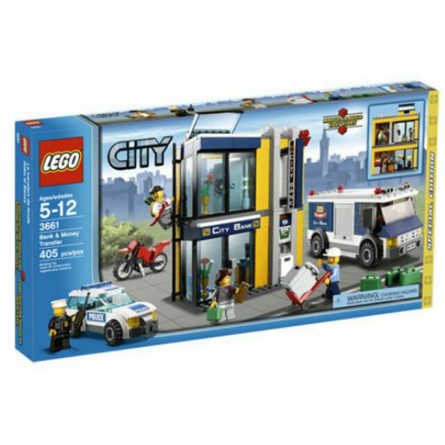 只可以郵寄 LEGO 樂高 3661 全新品未拆 城市系列 Bank &amp; Money Transfer 銀行與解款 