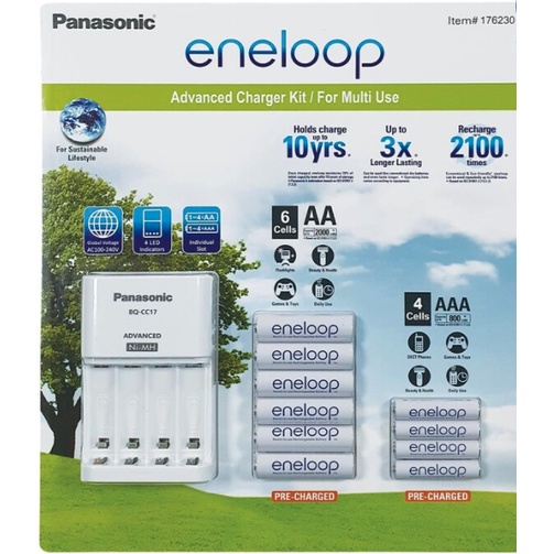Panasonic Eneloop電池+充電器套組