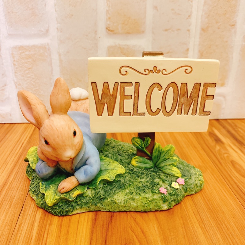 Peter rabbit比得兔welcome擺飾櫃檯營業開幕送禮禮品禮物居家裝飾家飾品