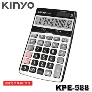 【3CTOWN】含稅附發票 KINYO金葉 KPE-588 桌上型 太陽能 計算機