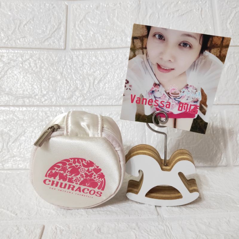 【俏樂斯CHURACOS】化妝包（有鏡子）。可當零錢包。