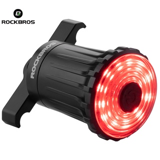 Rockbros 智慧自行車尾燈 Usb 傳感器防水可充電山地自行車腳踏車