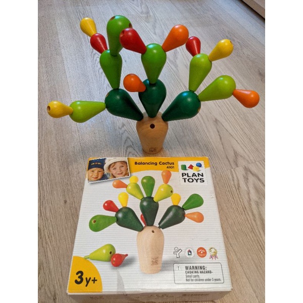 PLAN TOYS 平衡樹 原木玩具 balancing cactus