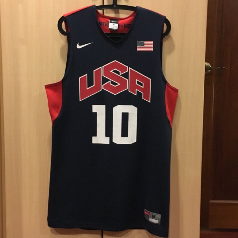 極新 Nike NBA Kobe Bryant 2012 奧運 美國隊 夢幻隊 球迷燙印版 球衣 黑曼巴