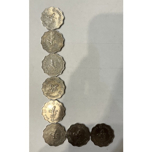 香港硬幣女王頭像2元1元5毫1975年至1981年品相佳稀少，二手特價