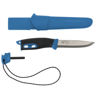 【臺灣黑熊】瑞典 MORAKNIV Companion Spark 不鏽鋼直刀(附打火石) 野外求生 藍/黑/黃/綠/紅