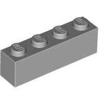 《安納金小站》 樂高 LEGO 1x4 淺灰色 基本磚 顆粒磚 二手 零件 3010
