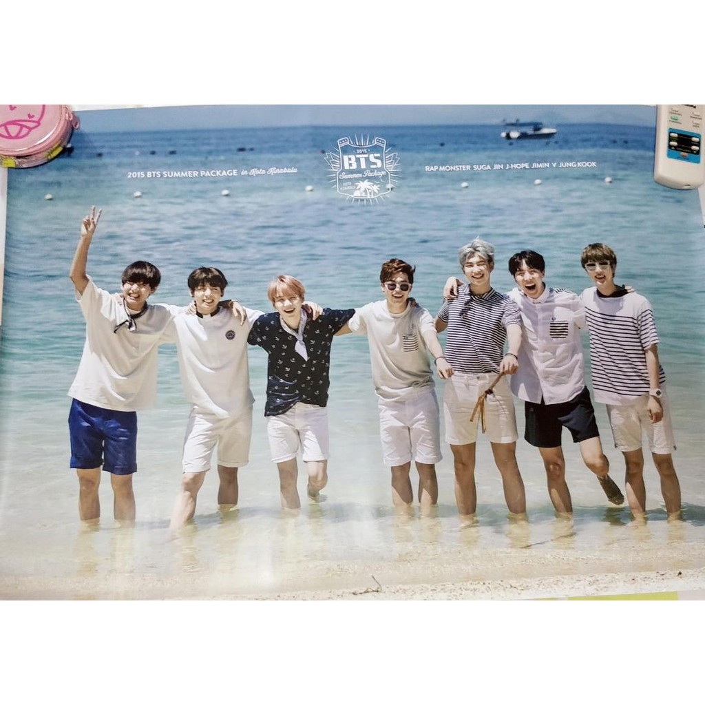 &lt;官方絕版海報&gt; BTS防彈少年團 BTS 2015 SUMMER PACKAGE in KOTA KINABALU海報