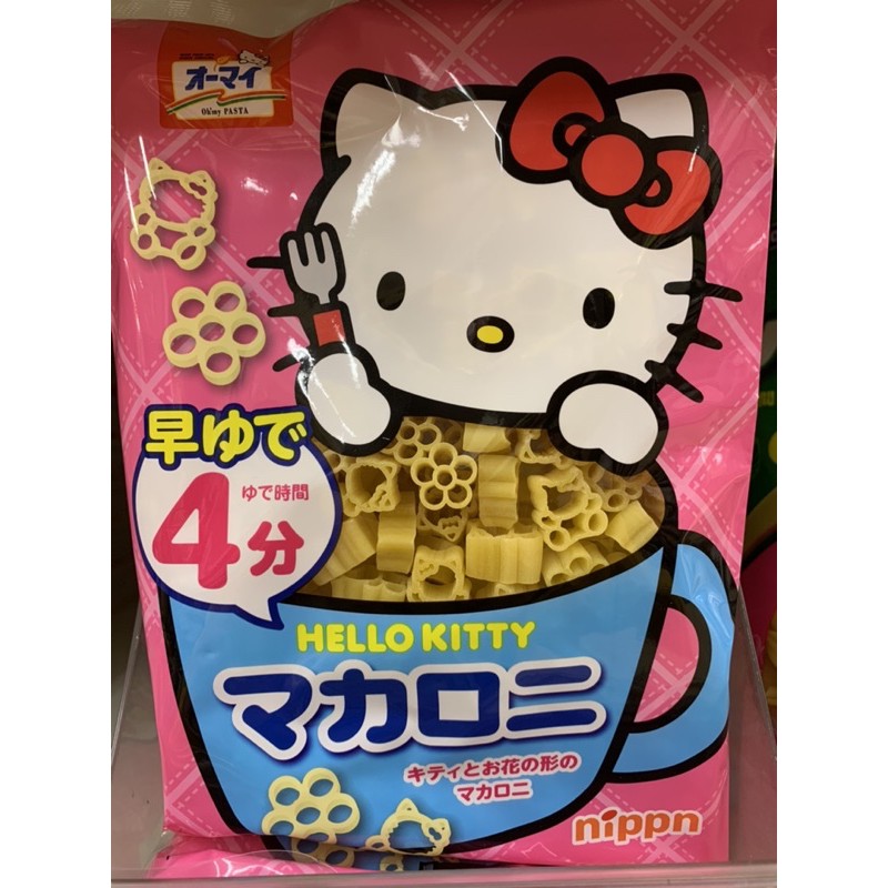 日本帶回三麗鷗授權正品哈囉凱蒂貓hello Kitty Sanrio 全新麵食義大利麵輪廓造型小花便當輕食 蝦皮購物