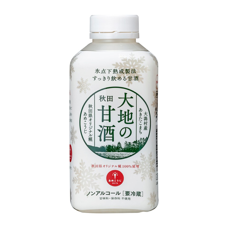 【無酒精米麴飲品】秋田大地甘酒 600ml 日本米麴 發酵食品 無添加防腐劑 無甜味劑 日本甘酒 Amazake