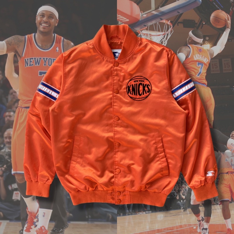 New York Knicks Vintage Jacket 🌆 Starter 尼克隊 NBA 外套 球衣 古著 甜瓜