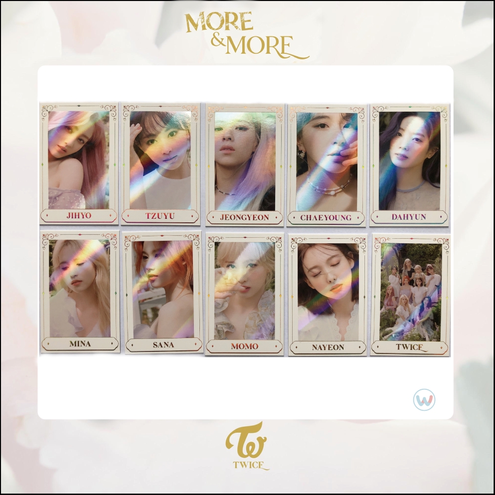 微音樂 現貨 售完為止 Withdrama官方週邊特典 閃卡twice More And More 蝦皮購物