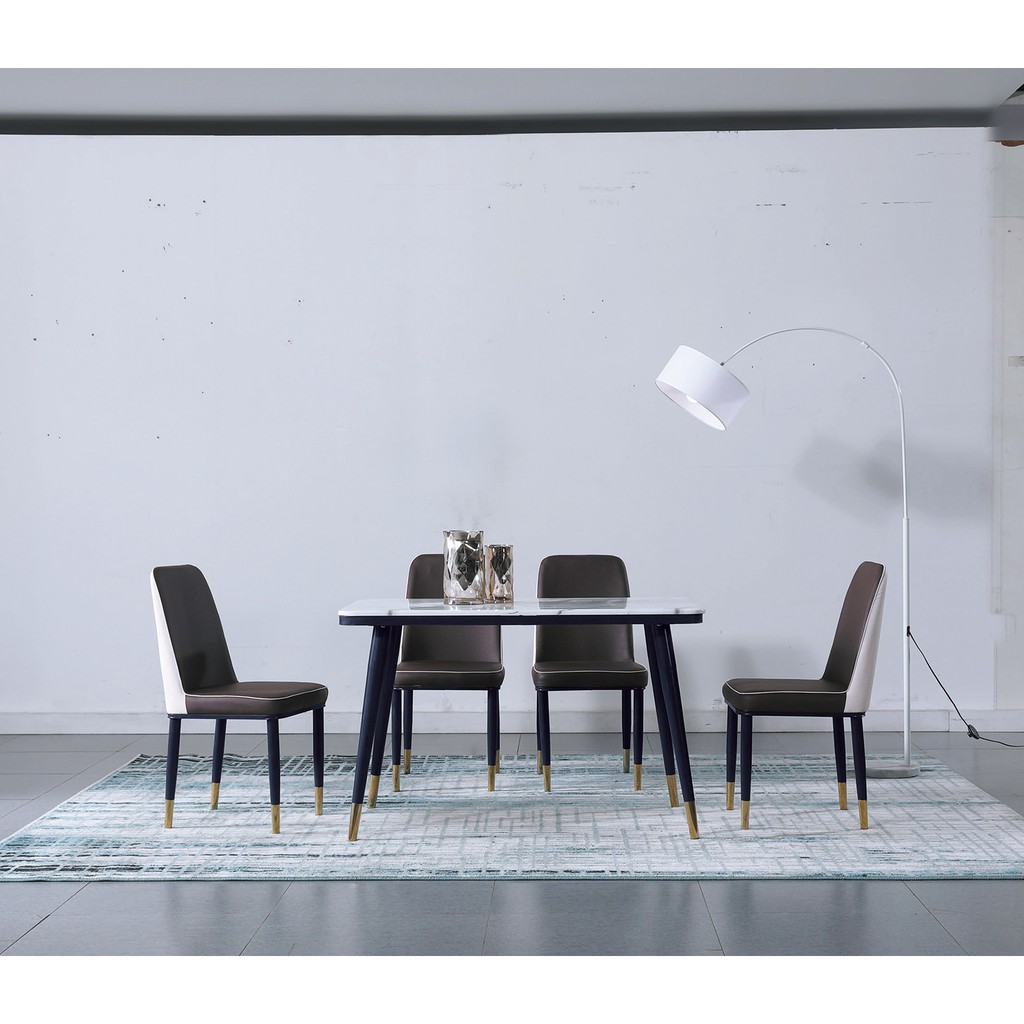 傢俱專家 高田黑橡色4尺人造大理石餐桌 A 3 另售餐椅 全新品 哦 台北都會區滿5000元免運費 蝦皮購物