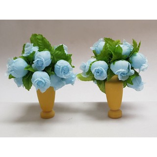 模型花 花瓶 蠟燭 假花 [神明公仔 模型廟會 模型陣頭 文創 縮小神明 ]《真的還不錯》