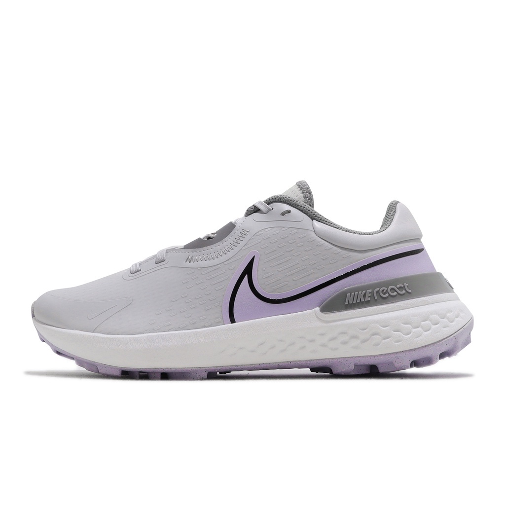 Nike 高爾夫球鞋 Infinity Pro 2 Wide 灰 紫 寬楦 高球 男鞋 【ACS】 DM8449-005